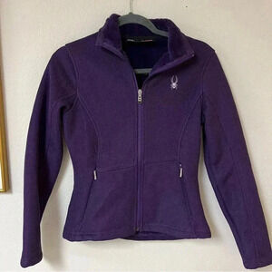 SPYDER Endure Full-zip Core Fleece Lined Sweater Jacket Purple Sz XS
